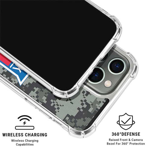 NHL New York Rangers Camo iPhone 16 Pro Clear Case